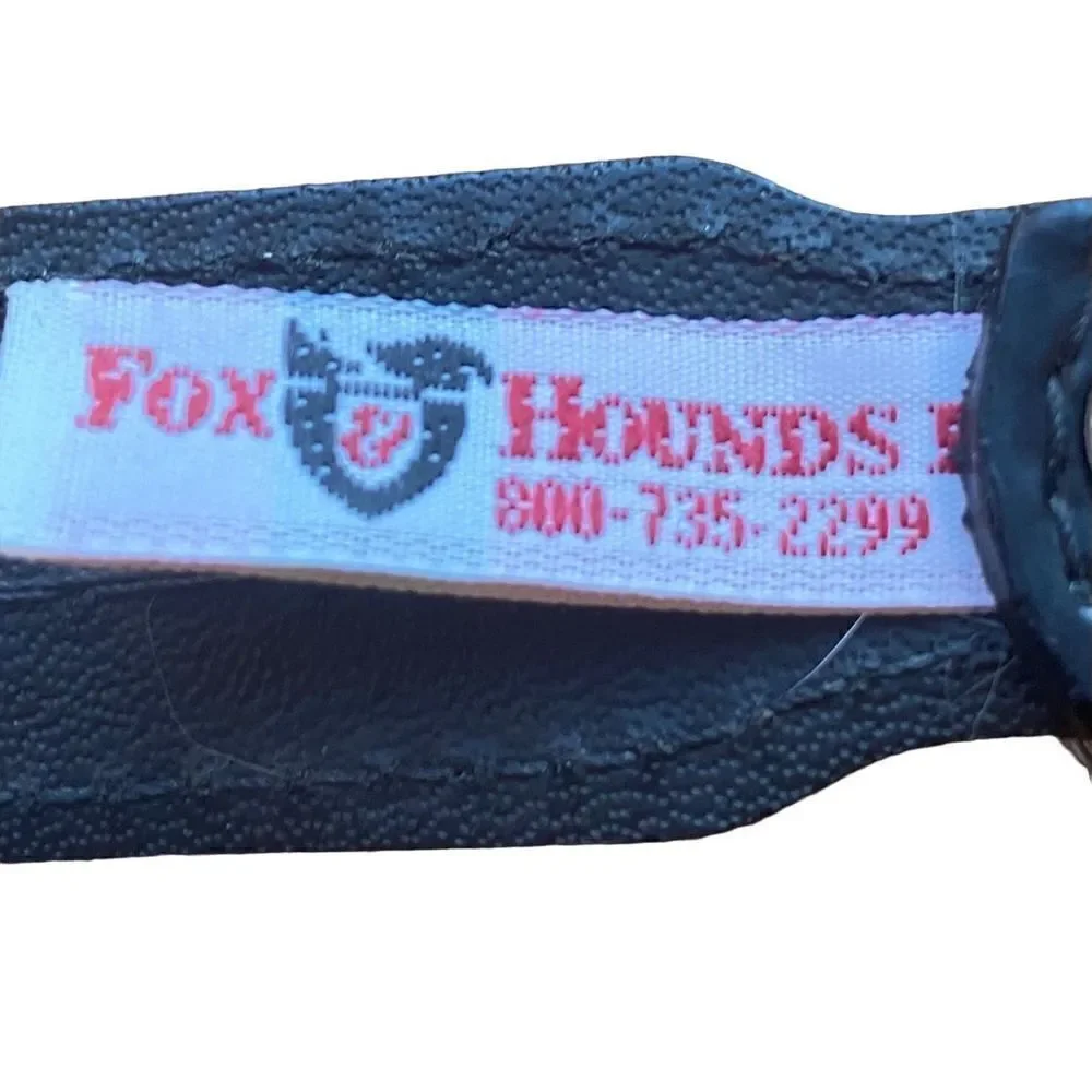 Fox & Hound three row rhinestone dog collar